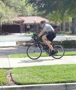 Officer on bike