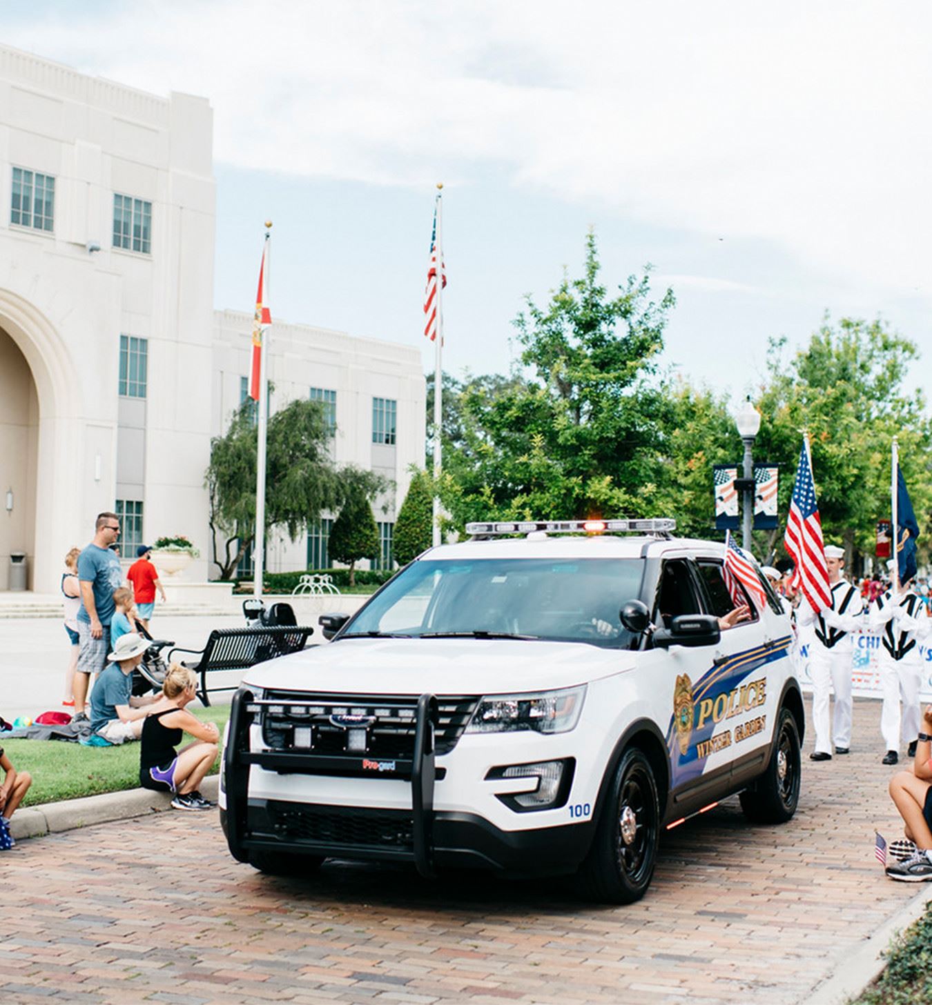 Police Vehicle in a Parade
